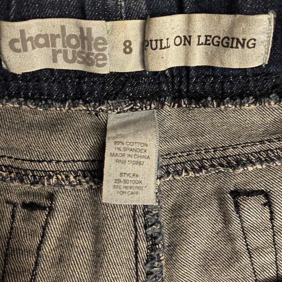 Charlotte Russe pull on legging, size 8. - Picture 3 of 4